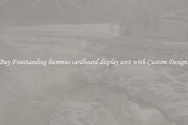 Buy Freestanding hummus cardboard display unit with Custom Designs