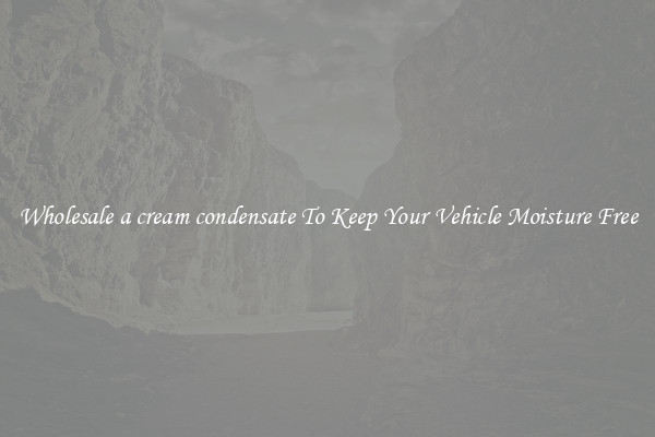 Wholesale a cream condensate To Keep Your Vehicle Moisture Free