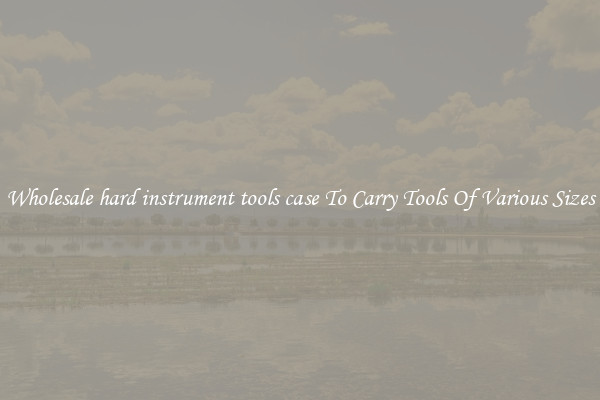 Wholesale hard instrument tools case To Carry Tools Of Various Sizes