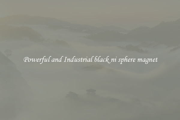 Powerful and Industrial black ni sphere magnet