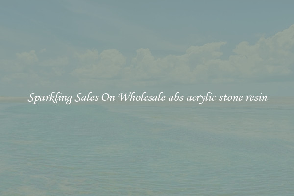 Sparkling Sales On Wholesale abs acrylic stone resin