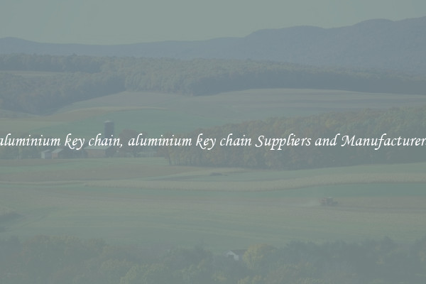 aluminium key chain, aluminium key chain Suppliers and Manufacturers