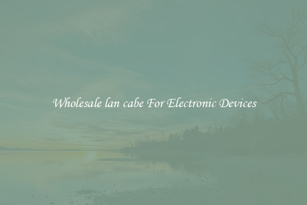 Wholesale lan cabe For Electronic Devices