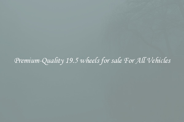 Premium-Quality 19.5 wheels for sale For All Vehicles