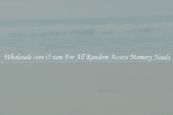Wholesale core i5 ram For All Random Access Memory Needs