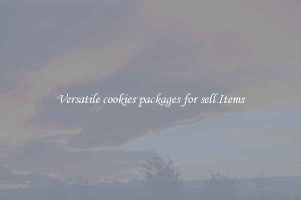 Versatile cookies packages for sell Items