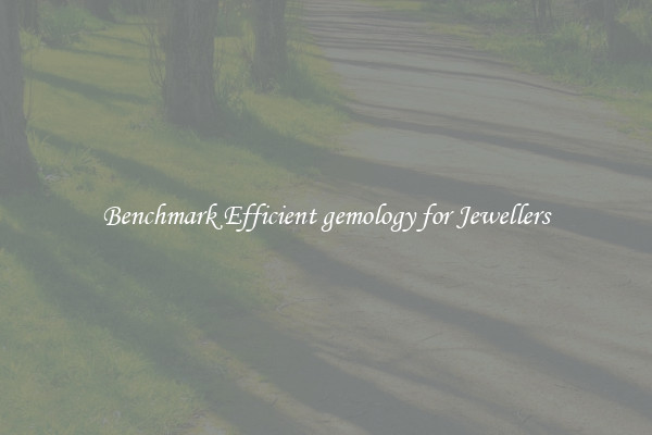 Benchmark Efficient gemology for Jewellers