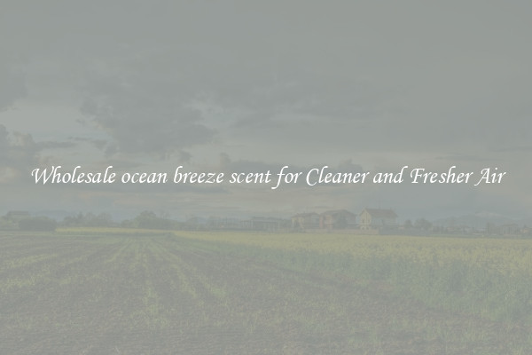 Wholesale ocean breeze scent for Cleaner and Fresher Air